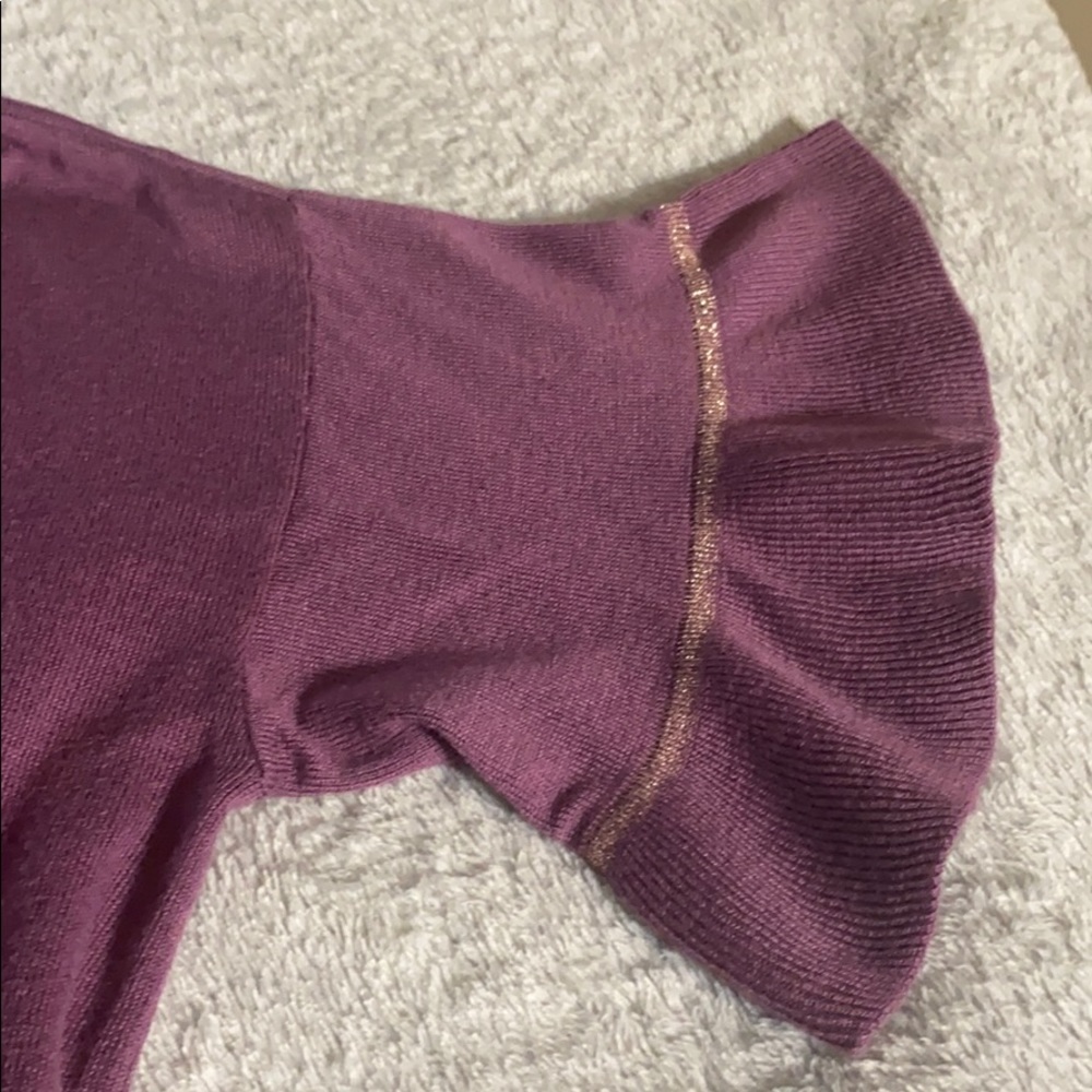 Apt. 9 Mid-length Ruffle Sleeve Pink Blouse Large - Picture 5 of 5